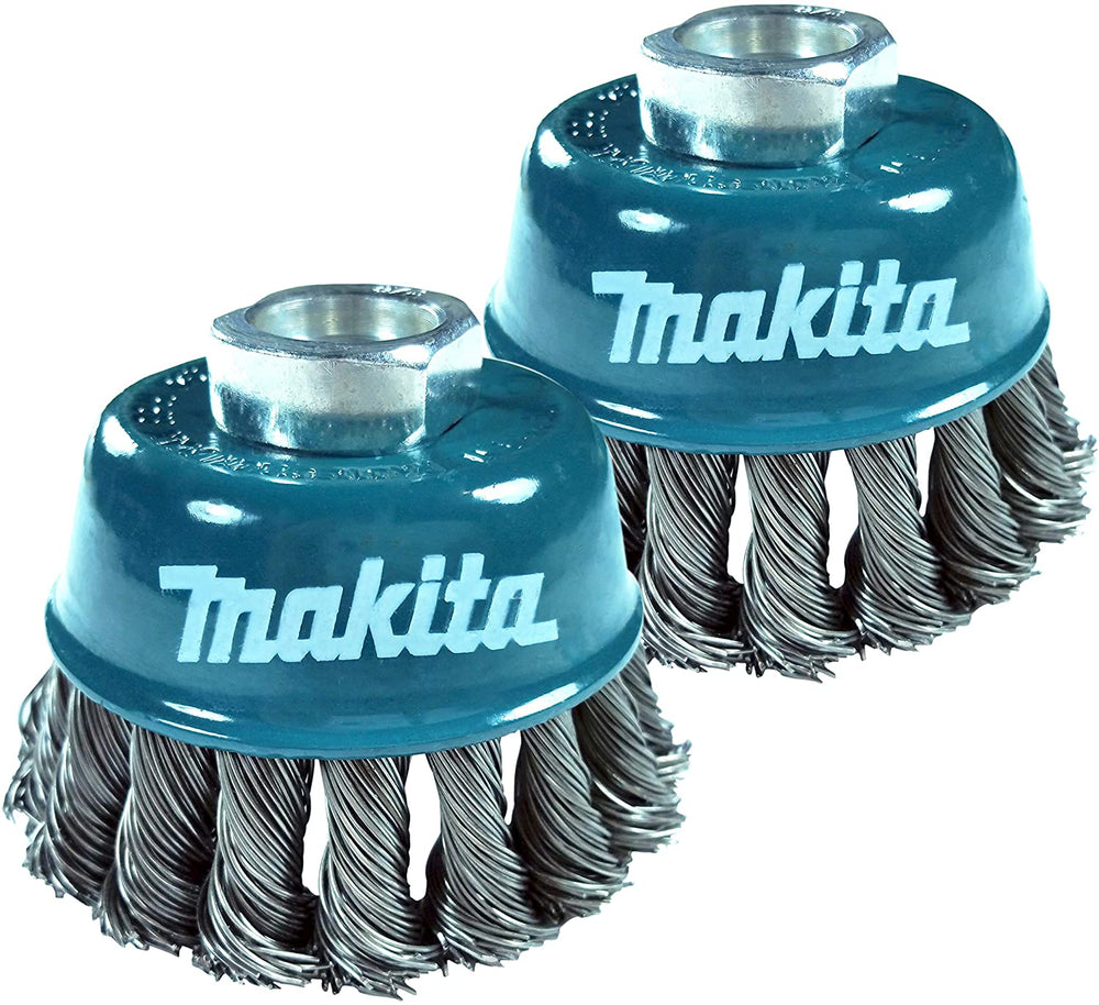 Makita 1 Piece - 3 Inch Knotted Wire Cup Brush For Grinders - Heavy-Du